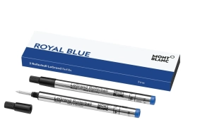 Wkłady do pióra kulkowego Montblanc niebieskie (Royal Blue) 2 szt. F (Fine) LeGrand